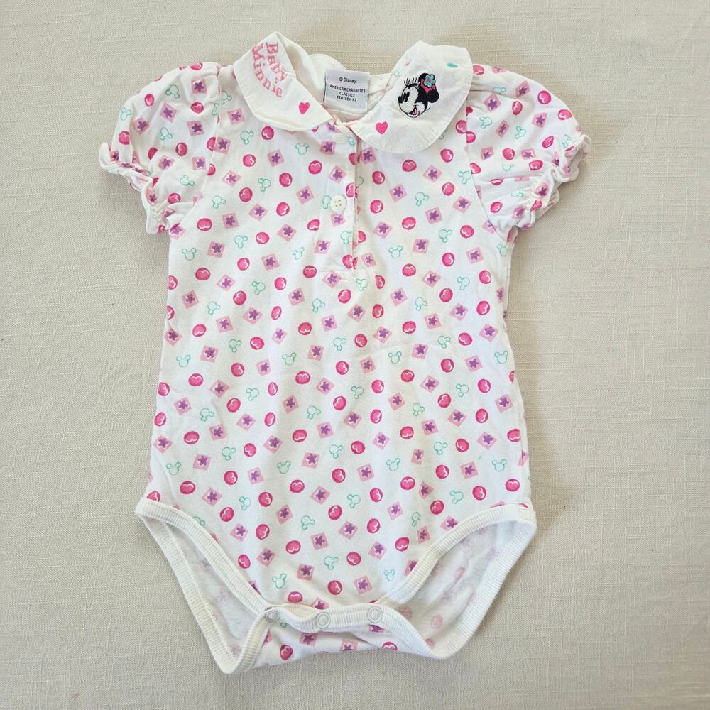 Vintage Baby Minnie Floral Romper 12 months